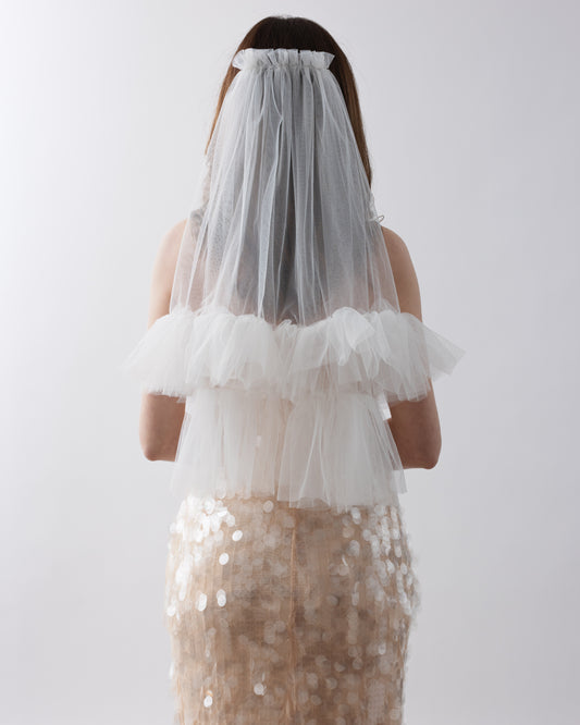 Tiered Ruffle Veil